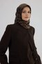 Twill Silk Scarf 53004 Khaki Brown - 8