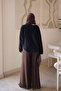 Black Buttoned Angora Soft Knit Cardigan - 5
