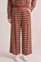 Plaid Shirt and Wide-Legged Double Suit in Orange - 4