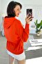Kangaroo Pocket Hooded 2 Thread Sweatshirt 7K023 - 3