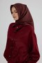 Twill Silk Scarf 53005 Dark Burgundy - 4