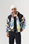 Wallart Patterned Hooded Plush Men's Coat - 2