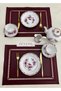 Premium Leather Hole Punch Rectangular American Service Burgundy 1 Piece - 3
