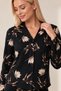 30185 Women's Premium Long Sleeve Button Front Pajama Set - 2