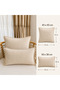 Pearl Velvet Textured Light Beige Vanilla Cushion Cover - 3