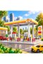 1:64 Gas Station Diorama Playset – Detailed Shell Fuel Station for Model Vehicles - 3