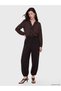 Özmarka New Season Brown Women's Jogger Pants with Elastic Waist