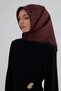 Sura Silk Scarf 53005 Burgundy Black - 2