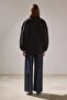 Stand-Up Collar Oversize 3-Yarn Sweatshirt - 4