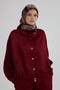 Twill Silk Scarf 53006 Navy Blue Burgundy