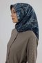 Sura Silk Scarf 53006 Navy Blue - 3