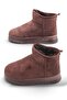 Women's Poly Lightweight Suede Looking Boots with Fur Inside the Sole, Cold Resistant Daily Boots - 4