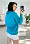 Kangaroo Pocket Hooded 2 Thread Sweatshirt 7K023 - 3