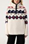 Vertical Collar Plush Sweatshirt - 4