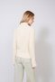 Fishmen Collar Zippered Tricot Cardigan Ecru - 5