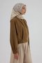 Twill Silk Scarf 53002 Camel Beige - 4