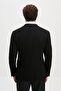 Straight Slim Fit Wool Blend Men's Jacket Black - 41509.26K - 4