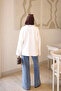 Ecru bicycle collar printed sweatshirt - 5