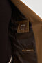 Straight Slim Fit Wool Blend Men's Jacket Camel - 41509.26K - 6