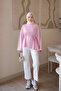 Pink Waist-Tie Asymmetrical Cut Tunic - 2