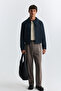 Asymmetric Collar Coat - 2