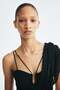 Draped dual-fabric crop top - 3