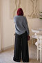 Smoked Crew Neck Stoned Angora Soft Knit Sweater - 5