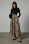 Patterned Flared Skirt