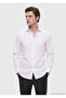 White Striped Regular Fit Long Woven Classic 100% Cotton Shirt
