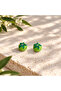 Handmade Murano Glass Green Tomato Beads (2 Pieces)