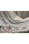 Verona 2048 Gold Flowery 1/2,5 Pleated Tulle Curtain - 5