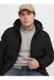 Men's Coat Inflatable Hooded Zippered Pocketed Padded Winter Puffer Jacket with Chest Pocket Detail Regular Fit 12299459 - 2