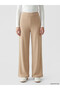 Two Mt Shop Quality Lcw Modest Beige Interlock Plain Narrow & Slim Women's Sweatpants - 2