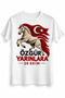 Red White Pride – October 29Th Republic Day Dtg Printed White T-Shirt - 6