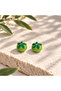 Handmade Murano Glass Green Tomato Beads (2 Pieces) - 2
