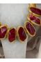 Handmade Luxurious Custom Design Flashy Women's Necklace with Large Stones - 2