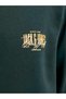 Men's Chest Printed Crew Neck Long Sleeve Sweatshirt - Aero - 7