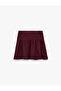 Fancy Buttoned Pleated Skirt - 2