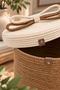 Christmas Wicker Rope Decorative 30X30 Covered Wicker Rope Basket Mesh Rope Basket Organizer Storage Box Home Office Kitchen Bathroom Bedroom Multipurpose - 3
