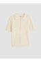 Two Mt Shop Quality Lcw Kids Beige Short Sleeve Girls' Knitwear Sweater