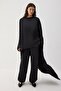 Saten Maxi Blouse Pants Suit - 4
