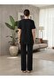 Soft Fabric Striped High-Waisted Comfortable Tracksuit Set - 2