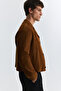 Crop Fit Faux Suede Jacket - 5