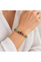 Colorful Beaded Gold Detailed Ethnic Design Drawstring Women's Bracelet Model