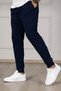 Set of 3 Unisex Regular Fit Ribbed Leggings in Black, Gray, Navy Blue, Colored Sweatpants, Sports Sweatpants - 5