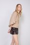 Kayik Yaka Yarasa Sleeve Wool Knitwear Sweater Stone - 3