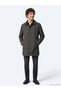 Khaki Regular Fit Shirt Collar Casual Woven Top Coat - 3