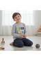 Boys' Cotton over the Moon Printed Long Sleeve 2-Piece Set Cb1086