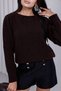 Crew Neck Lace Bowknot Sweater - 2