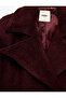 Wool Blend Belted Pocketed Double Breasted Collared Tweed Jacket - 3